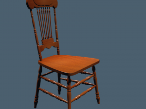 wooden chair 3D Model