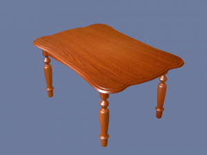 wooden table 3D Model