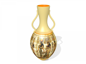egyptian vase 3D मॉडल