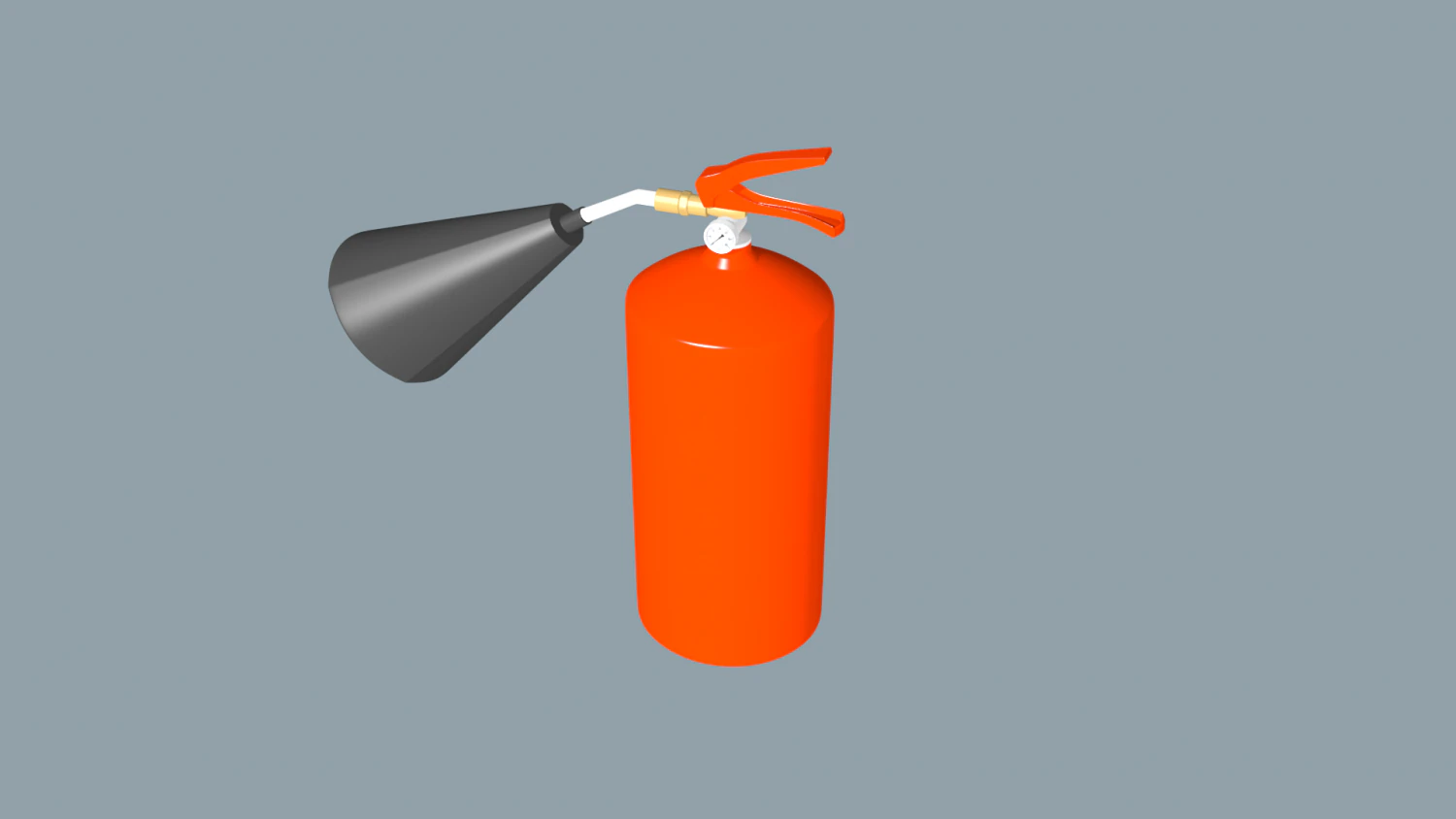 extinguisher 3D Model .c4d .max .obj .3ds .fbx .stl .blend 