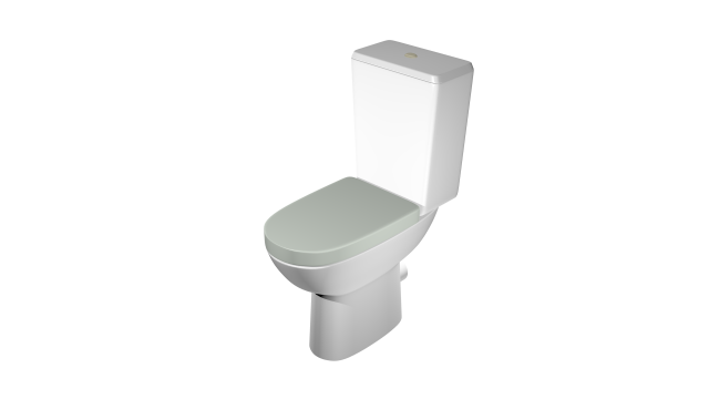 Toilet High poly made in Blender 3D 3D Model in Bathroom