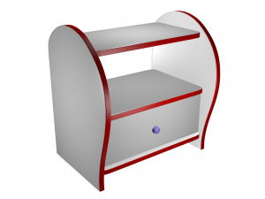shoe cabinet high poly made in blender 3d 3D मॉडल
