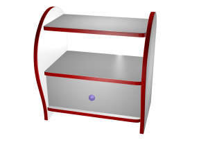 shoe cabinet high poly made in blender 3d 3D Model