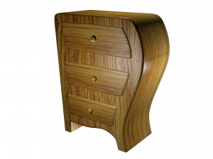 bedside table high poly made in blender 3d 3D मॉडल