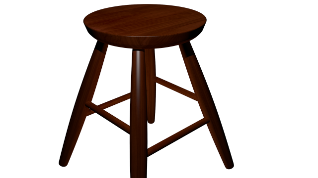 bar stool high poly made in blender 3d 3Dモデル .c4d .max .obj .3ds .fbx .stl .blend 