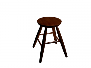 bar stool high poly made in blender 3d 3Dモデル