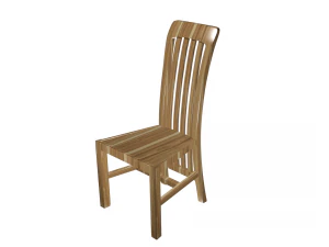 의자 나무 높은 폴리 믹서기에서 만든 3d 3D 모델