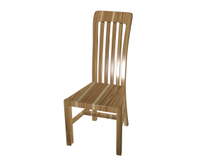 chair wooden high poly made in blender 3d 3D Model