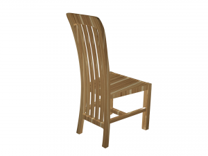 chair wooden high poly made in blender 3d 3D Model