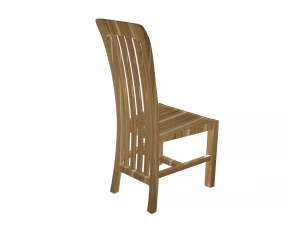 chair wooden high poly made in blender 3d 3D Model