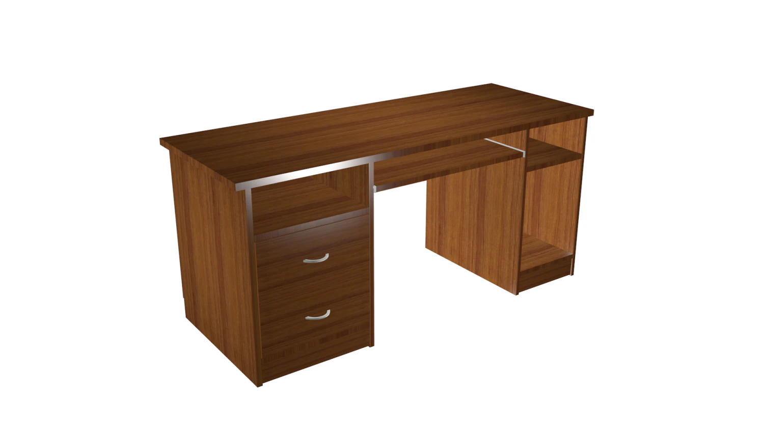 office desk low poly made in blender 3d 3D Model .c4d .max .obj .3ds .fbx .stl .blend 