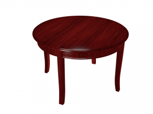 wooden round table high poly made in blender 3d 3D मॉडल