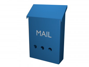 mailbox high poly made in blender 3d 3D मॉडल