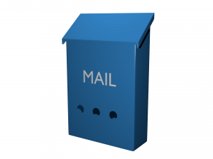 mailbox high poly made in blender 3d 3D मॉडल