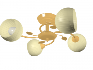chandelier high poly made in blender 3d 3D मॉडल