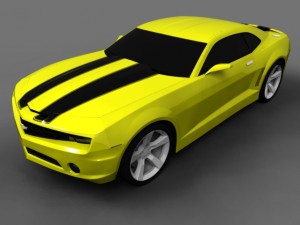 chevrolet camaro bumblebee transformers 1 3D 모델