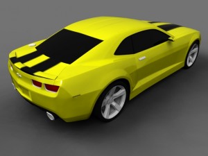 chevrolet camaro bumblebee transformers 1 Modello 3D