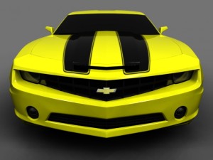 chevrolet camaro bumblebee transformers 1 Modello 3D