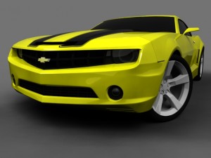 chevrolet camaro bumblebee transformers 1 Modello 3D