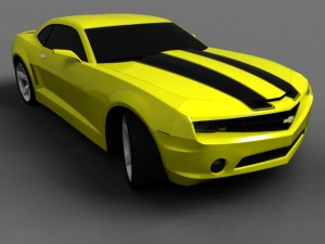 chevrolet camaro bumblebee transformers 1 Modello 3D