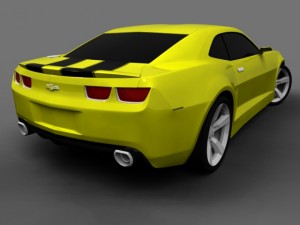 chevrolet camaro bumblebee transformers 1 Modello 3D