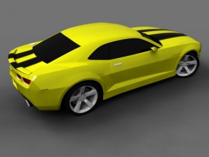 chevrolet camaro bumblebee transformers 1 Modello 3D