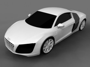 audi r8 52 fsi quattro 3D 모델