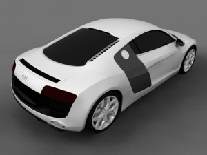 audi r8 52 fsi quattro 3D Модель