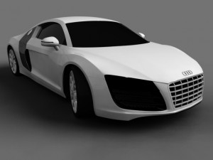 audi r8 52 fsi quattro 3D Модель