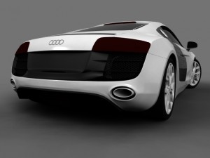 audi r8 52 fsi quattro 3D Модель