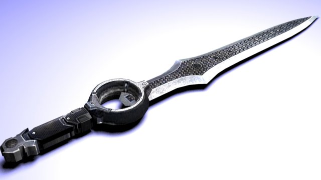 protector sword low poly 3D Model .c4d .max .obj .3ds .fbx .stl .blend 
