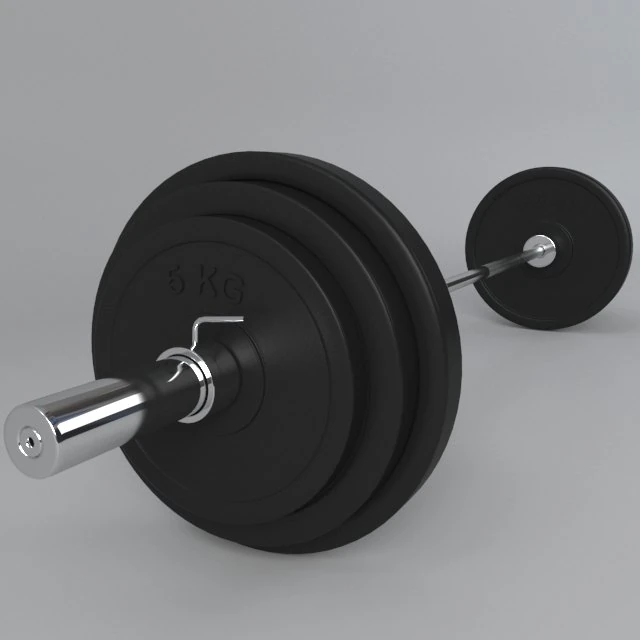 barbell 3D Model .c4d .max .obj .3ds .fbx .stl .blend 