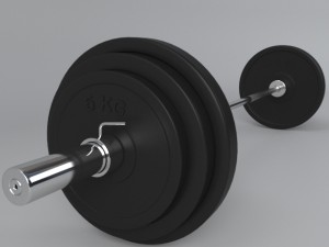 barbell 3D मॉडल