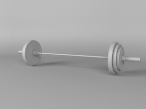 barbell 3D Model