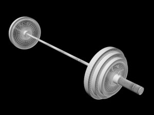 barbell 3D Model