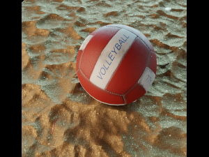 Volleyball PBR 3D Model