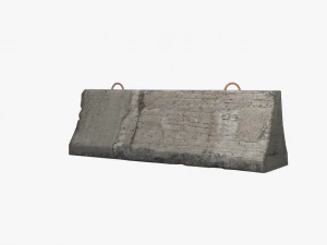 concrete barrier block 3D Model