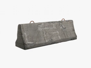 concrete barrier block 3D Model