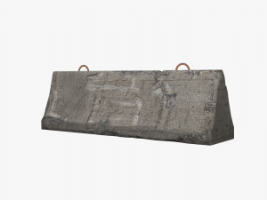 concrete barrier block 3D-Modell