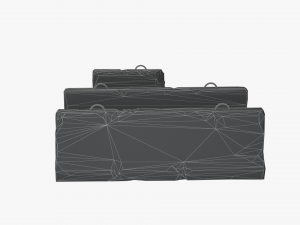 concrete barrier block 3D-Modell