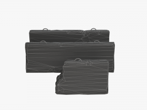 concrete barrier block 3D-Modell