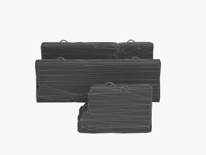 concrete barrier block 3D Model