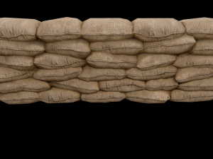 sandbags and barricades collection 3D Model