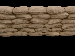 sandbags and barricades collection 3D Model