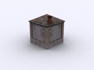 railroad building 3D Model