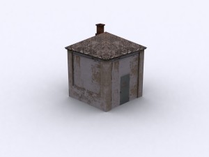 railroad building Modèle 3D