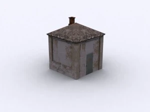 railroad building 3D Model