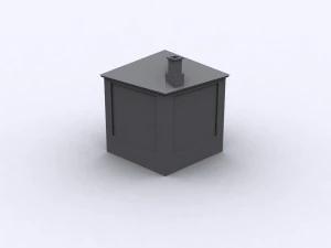 railroad building 3D Model