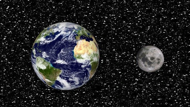 earth and moon 3D Model .c4d .max .obj .3ds .fbx .stl .blend 