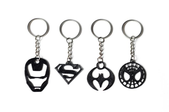 superhero keychains 3D Принт Модель .c4d .max .obj .3ds .fbx .stl .blend 